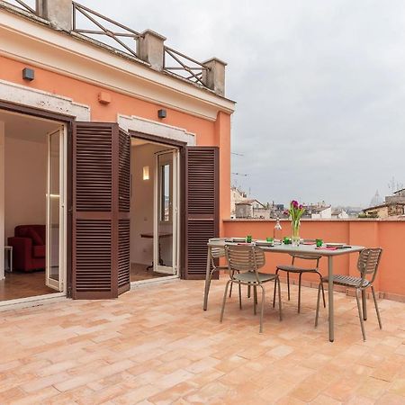 Apartment With Terrace In Via Del Pellegrino - FromhometoRom Exteriör bild