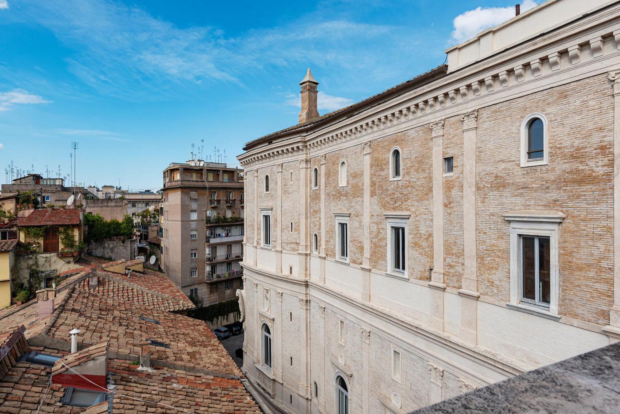 Apartment With Terrace In Via Del Pellegrino - FromhometoRom Exteriör bild
