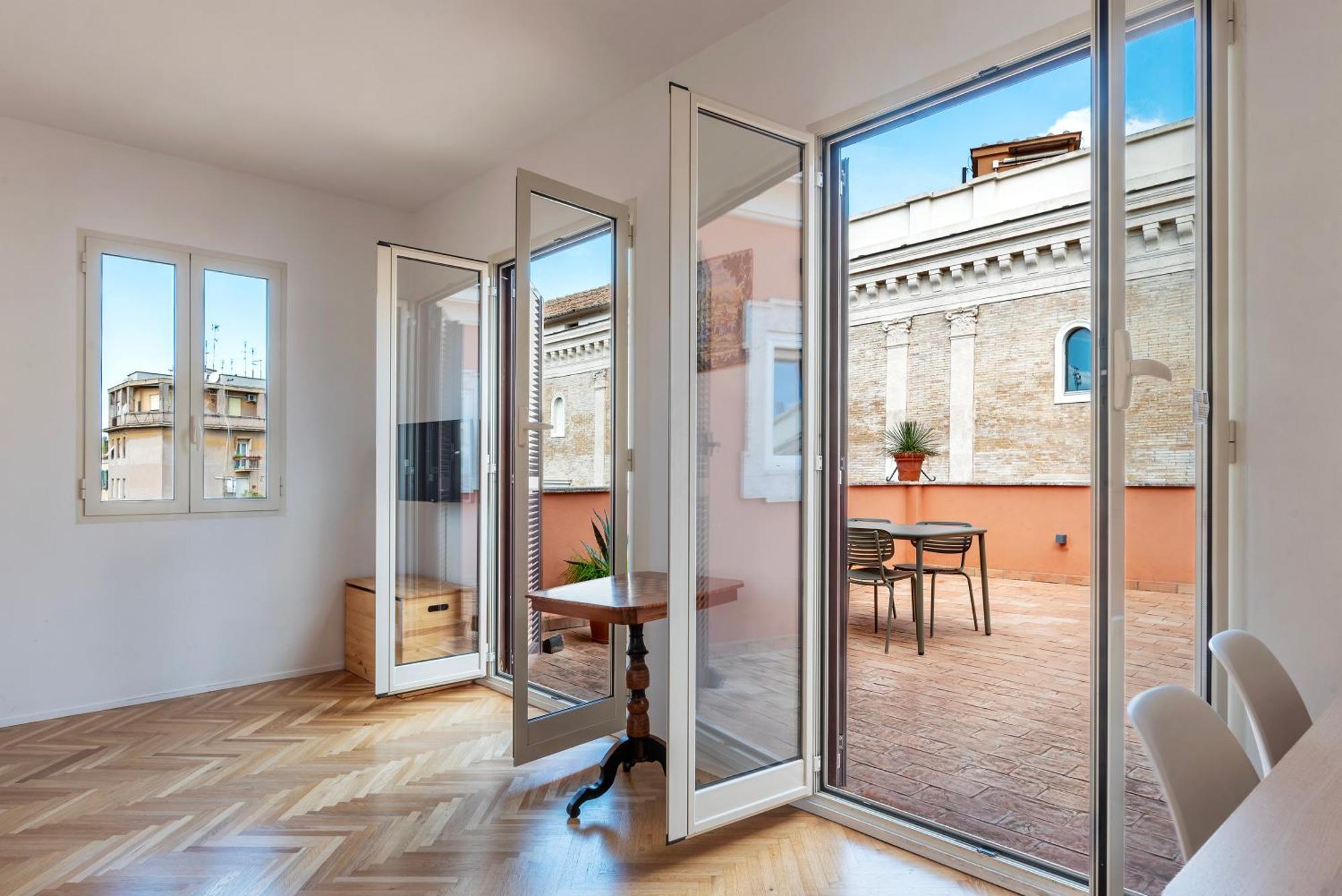 Apartment With Terrace In Via Del Pellegrino - FromhometoRom Exteriör bild